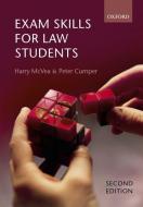 Exam Skills for Law Students di Harry (Senior Lecturer in Law McVea, Peter (Senior lecturer in Law Cumper edito da Oxford University Press