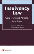 Insolvency Law di Andrew Keay edito da LexisNexis UK