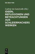 Ideen, Reflexionen und Betrachtungen aus Schleiermachers Werken edito da De Gruyter