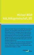 Volk, Volksgemeinschaft, AfD di Michael Wildt edito da Hamburger Edition