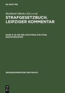 §§ 339-358; Nachtrag zum StGB; Gesamtregister di Gunter Spendel, Hans Joachim Hirsch, Hans-Heinrich Jescheck edito da De Gruyter