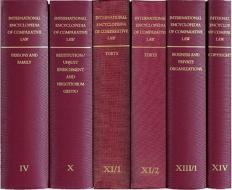 International Encyclopedia of Comparative Law, Volume X edito da BRILL ACADEMIC PUB