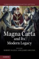 Magna Carta and its Modern Legacy edito da Cambridge University Press