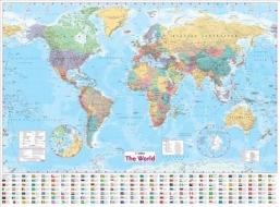 Collins World Wall Paper Map di Collins Maps edito da Harpercollins Publishers