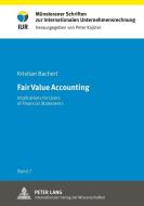 Fair Value Accounting di Kristian Bachert edito da Lang, Peter GmbH