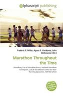 Marathon Throughout The Time edito da Vdm Publishing House