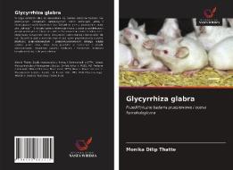 Glycyrrhiza glabra di Monika Dilip Thatte edito da LIGHTNING SOURCE INC
