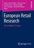 European Retail Research edito da Springer Fachmedien Wiesbaden