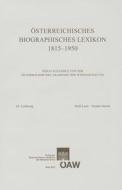 Osterreichisches Biographisches Lexikon 1815-1950 di Stulli Luca, Szaster Antoni edito da Austrian Academy of Sciences Press