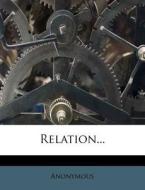 Relation... edito da Nabu Press