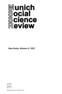 Munich Social Science Review (MSSR), Volume 4 edito da Verlag Manfred J. Holler