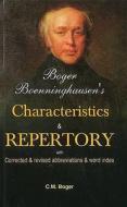 Boger Boenninghausen's Characteristics & Repertory di Cyrus Maxwell Boger edito da B Jain Publishers Pvt Ltd