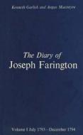 Diary Joseph Farington V 1&2 Set di Kenneth Garlick edito da Yale University Press