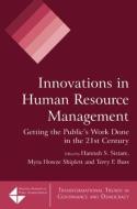 Innovations in Human Resource Management di Hannah S. Sistare, Myra Howze Shiplett, Terry F. Buss edito da Taylor & Francis Ltd