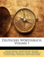 Deutsches W Rterbuch, Volume 1 di Jacob Grimm edito da Nabu Press
