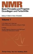 NMR Basic Principles and Progress / NMR Grundlagen und Fortschritte di P. Diehl, E. Fluck, R. Kosfeld edito da Springer Berlin Heidelberg