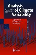 Analysis of Climate Variability di H. Von Storch edito da Springer Berlin Heidelberg
