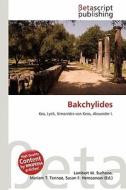 Bakchylides edito da Betascript Publishing