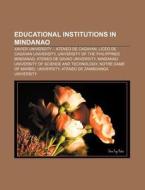Educational Institutions In Mindanao: Xa di Source Wikipedia edito da Books LLC, Wiki Series