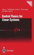 Control Theory For Linear Systems di H.L. Trentelman, Anton A. Stoorvogel, Malo Hautus edito da Springer London Ltd