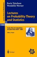 Lectures on Probability Theory and Statistics di Boris Tsirelson, Wendelin Werner edito da Springer Berlin Heidelberg