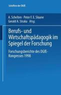 Berufs- und Wirtschaftspädagogik im Spiegel der Forschung edito da VS Verlag für Sozialwissenschaften