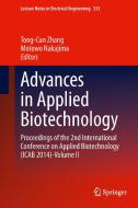 Advances in Applied Biotechnology edito da Springer-Verlag GmbH