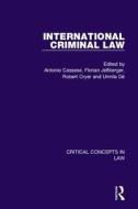 International Criminal Law edito da Taylor & Francis Ltd