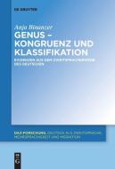 Genus - Kongruenz und Klassifikation di Anja Binanzer edito da de Gruyter Mouton