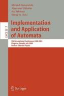 Implementation and Application of Automata edito da Springer Berlin Heidelberg