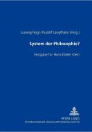 System der Philosophie? edito da Lang, Peter GmbH
