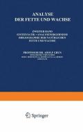 Analyse der Fette und Wachse di Adolf Grün, Wilhelm Halden edito da Springer Berlin Heidelberg