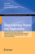 Deep Learning Theory and Applications edito da Springer Nature Switzerland