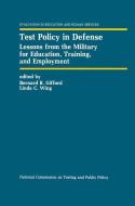 Test Policy in Defense edito da Springer Netherlands