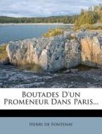 Boutades D'un Promeneur Dans Paris... di Henri De Fontenay edito da Nabu Press