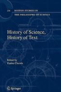 History of Science, History of Text edito da SPRINGER NATURE