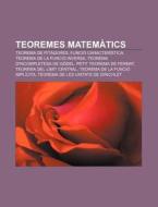 Teoremes Matem Tics: Teorema De Pit Gore di Font Wikipedia edito da Books LLC, Wiki Series