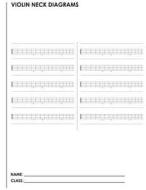 Violin Neck Diagrams: A Student Manuscript Notebook from Fusello Publishing di Joe Dolan edito da Createspace