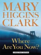 Where Are You Now? di Mary Higgins Clark edito da Large Print Press