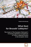 What Next for Brussels' Lobbyists? di Katharina Derschewsky edito da VDM Verlag