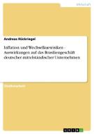 Inflation und Wechselkursrisiken - Auswirkungen auf das Brasiliengeschäft deutscher mittelständischer Unternehmen di Andreas Rückriegel edito da GRIN Verlag