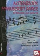 Music Manuscript Pad Including Guitar Ta di UNKNOWN edito da Music Exchange