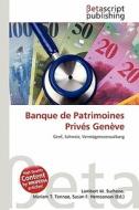 Banque de Patrimoines Priv S Gen Ve edito da Betascript Publishing