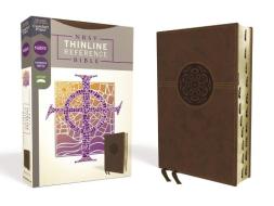 Nrsv, Thinline Reference Bible, Leathersoft, Brown, Indexed, Comfort Print di Zondervan edito da Zondervan