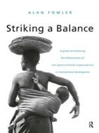 Striking a Balance edito da Taylor & Francis Ltd