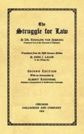 The Struggle for Law [1915] di Rudolf Von Jhering edito da LAWBOOK EXCHANGE LTD