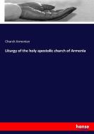 Liturgy of the holy apostolic church of Armenia di Church Armenian edito da hansebooks