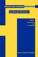 Finsler and Lagrange Geometries edito da Springer Netherlands