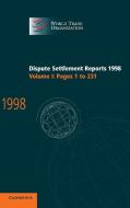 Dispute Settlement Reports 1998 edito da Cambridge University Press
