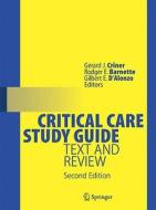 Critical Care Study Guide edito da Springer-Verlag New York Inc.